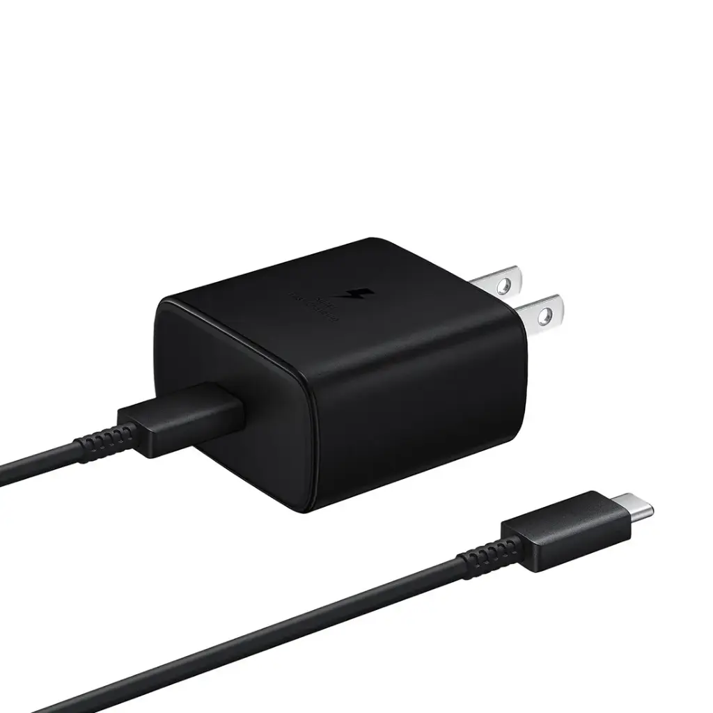 Samsung 2 In 1 Super Fast Charger (Type-C 45W Plug & 5A Cable) – White