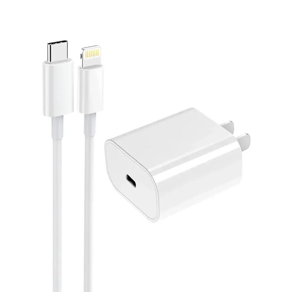Type-C To Lightning Cable + Power Adapter in Packaging (20W)