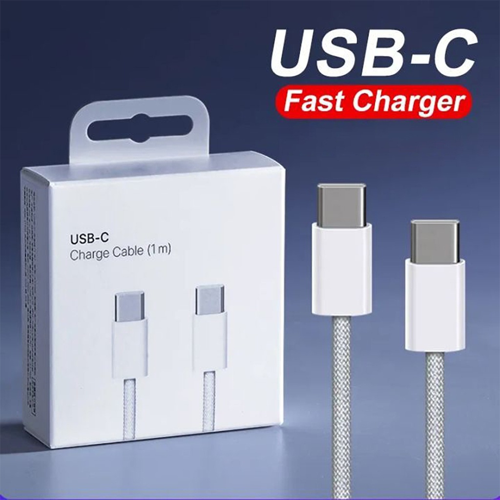 USB-C To USB-C Cable for iPhone 15 Series in Packaging 60W (1M)