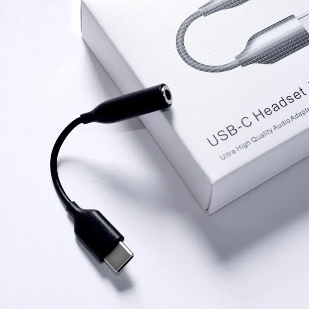 Adaptateur Samsung Type-C vers prise casque 3,5 mm - Noir