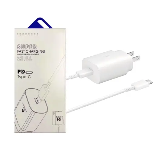 Samsung 2 In 1 Super Fast Charger (Type-C 25W Plug & 3A Cable)
