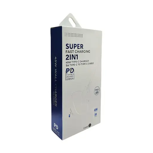 Samsung 2 In 1 Super Fast Charger (Type-C 45W Plug & 5A Cable) – White